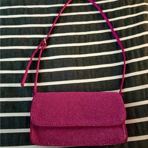 J.Crew Satin Beaded Shoulder Bag